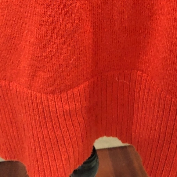 𝅺anthropologie Paloma Burnt Orange Cowl Neck Sweater M - Picture 4 of 12